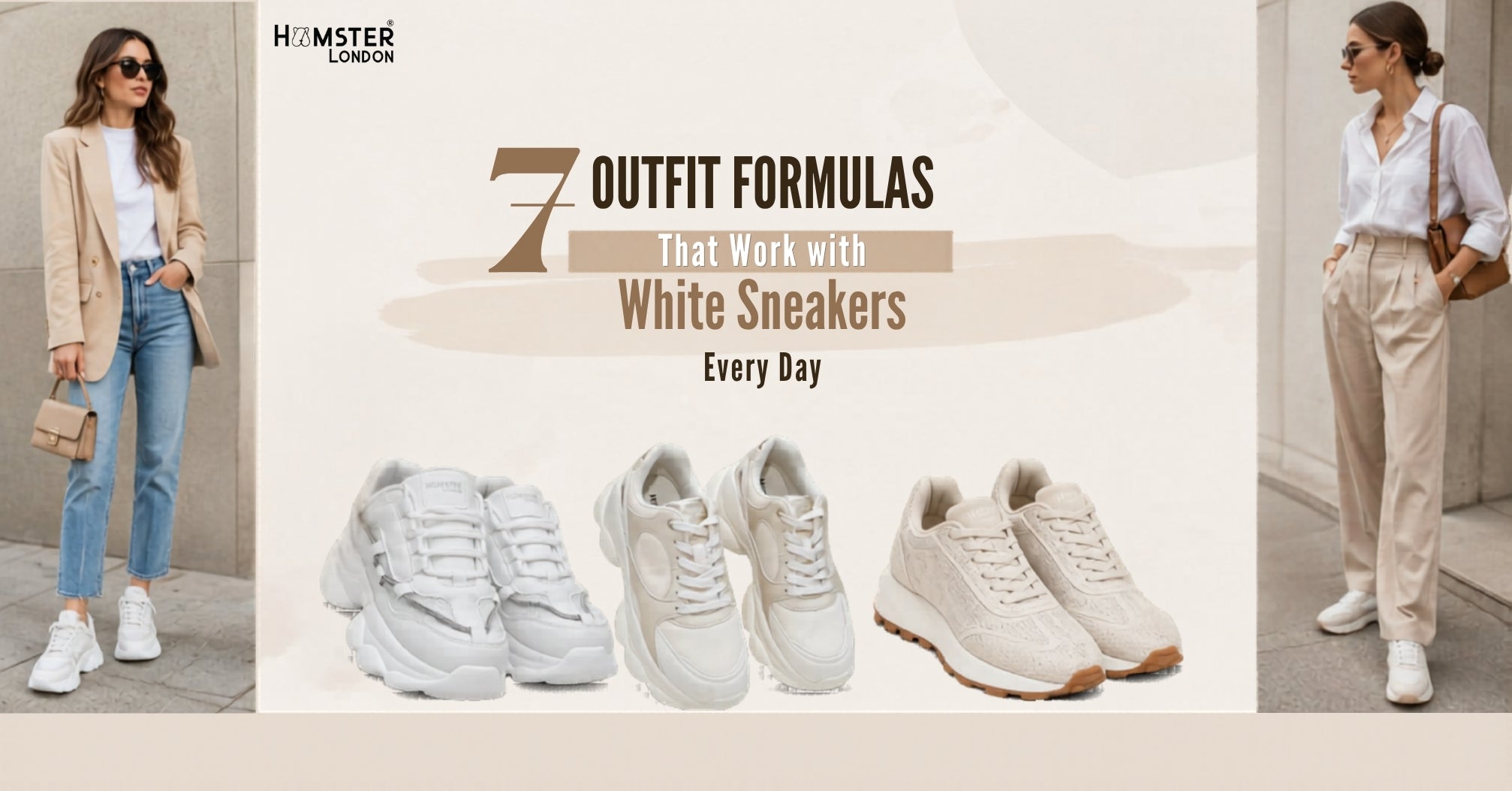7 Outfit Formulas That Work With White Sneakers Every Day