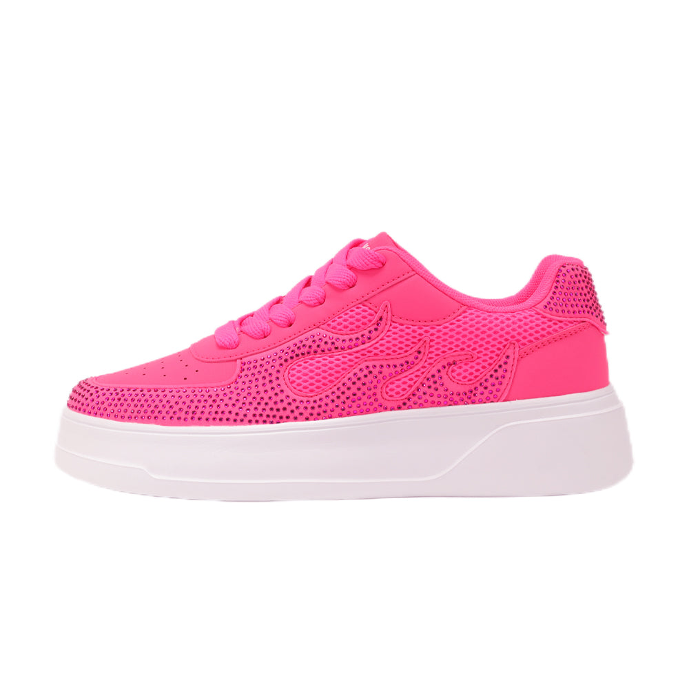 Hamster London Marcella Fire Hot Pink Party Sneakers