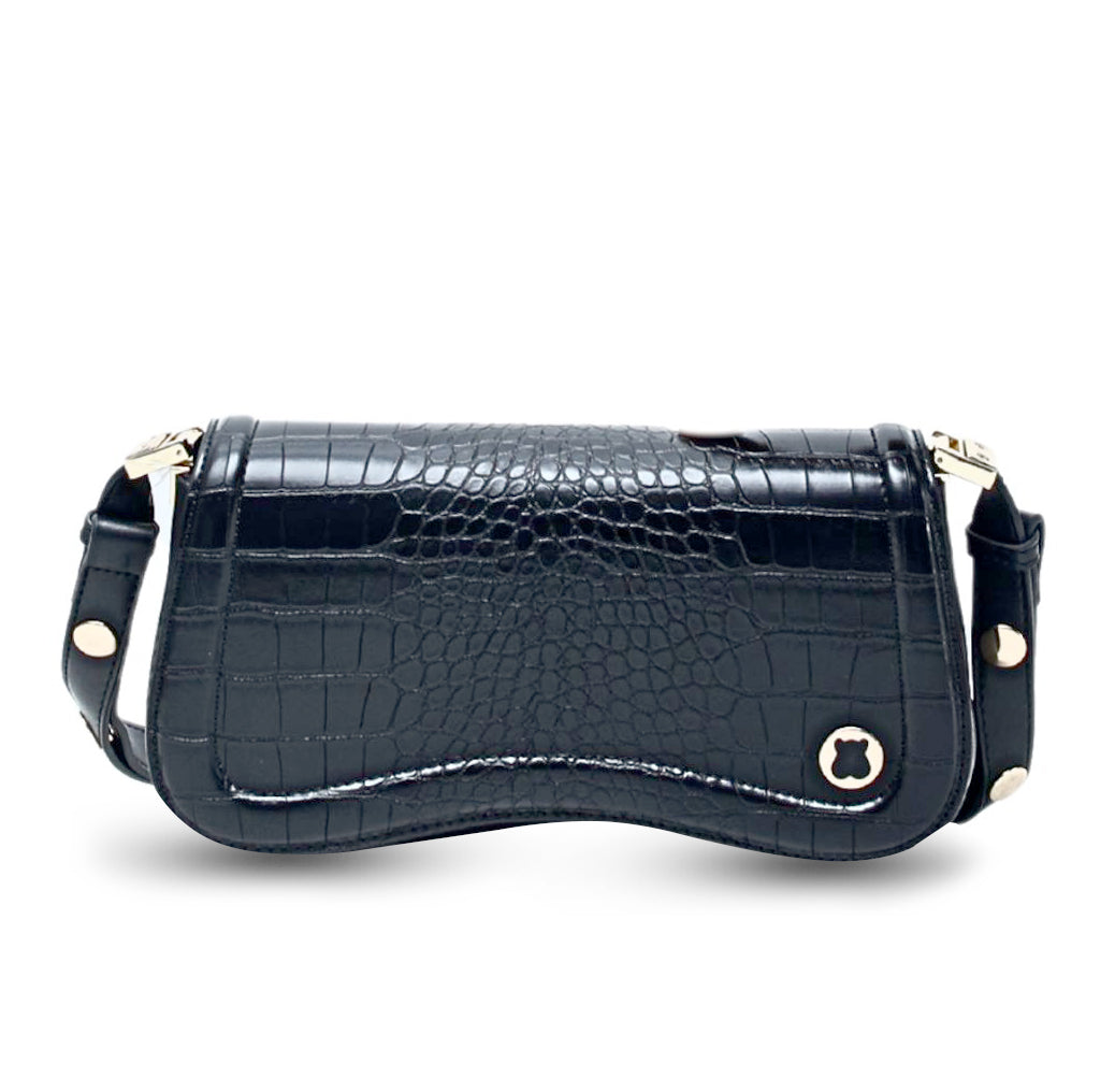 Hamster London Roma Shoulder Bag Black