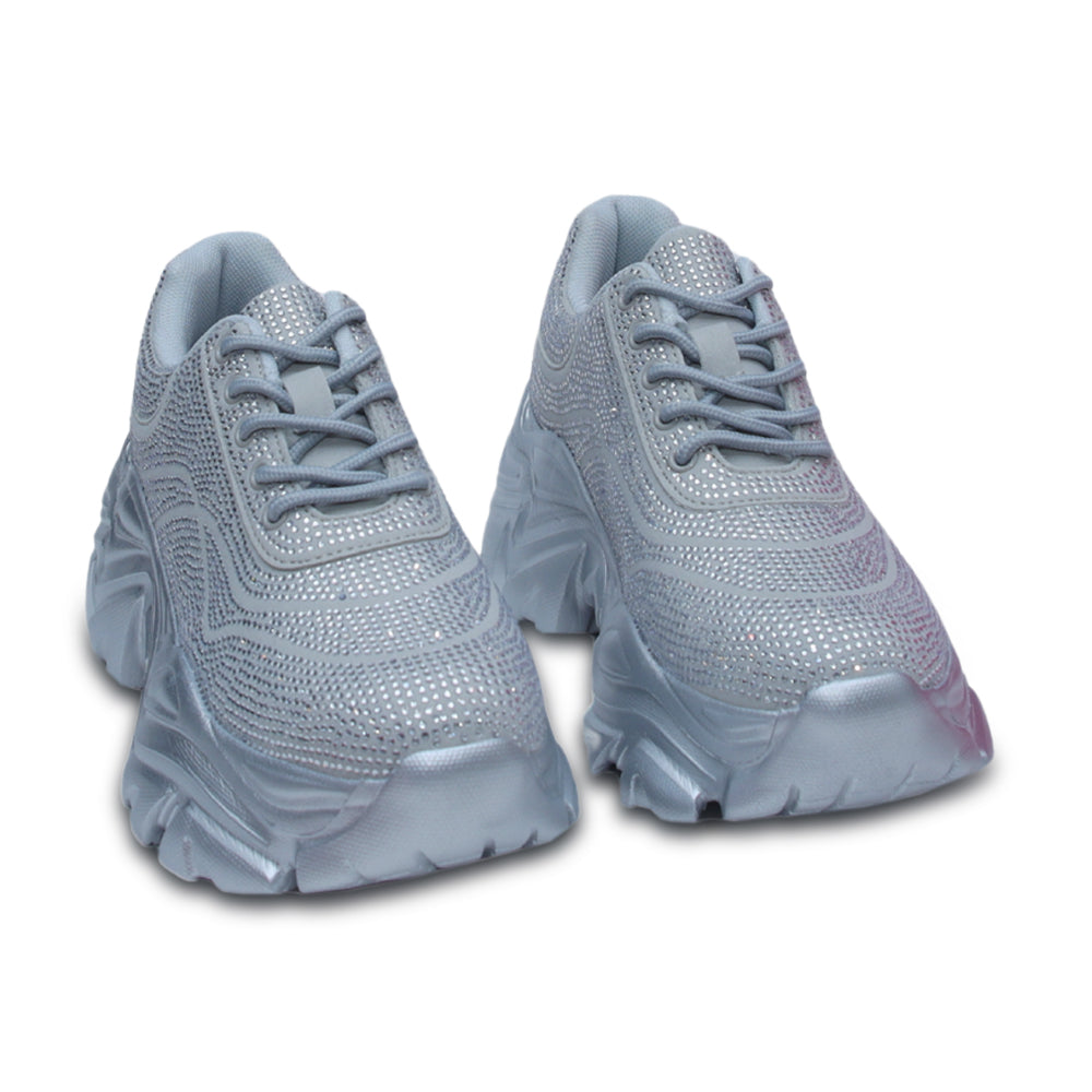 Hamster London Crystal Silver Sneakers
