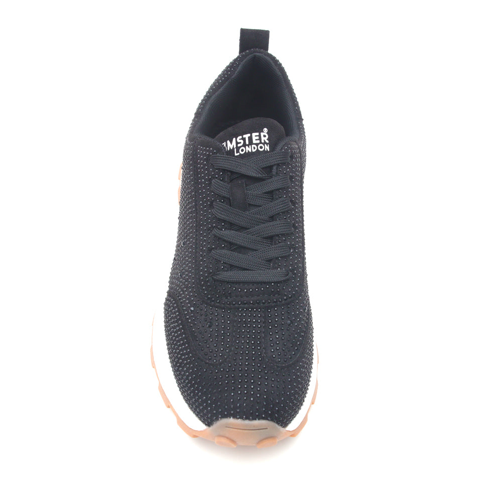 Hamster London Love Stone Black Sneakers