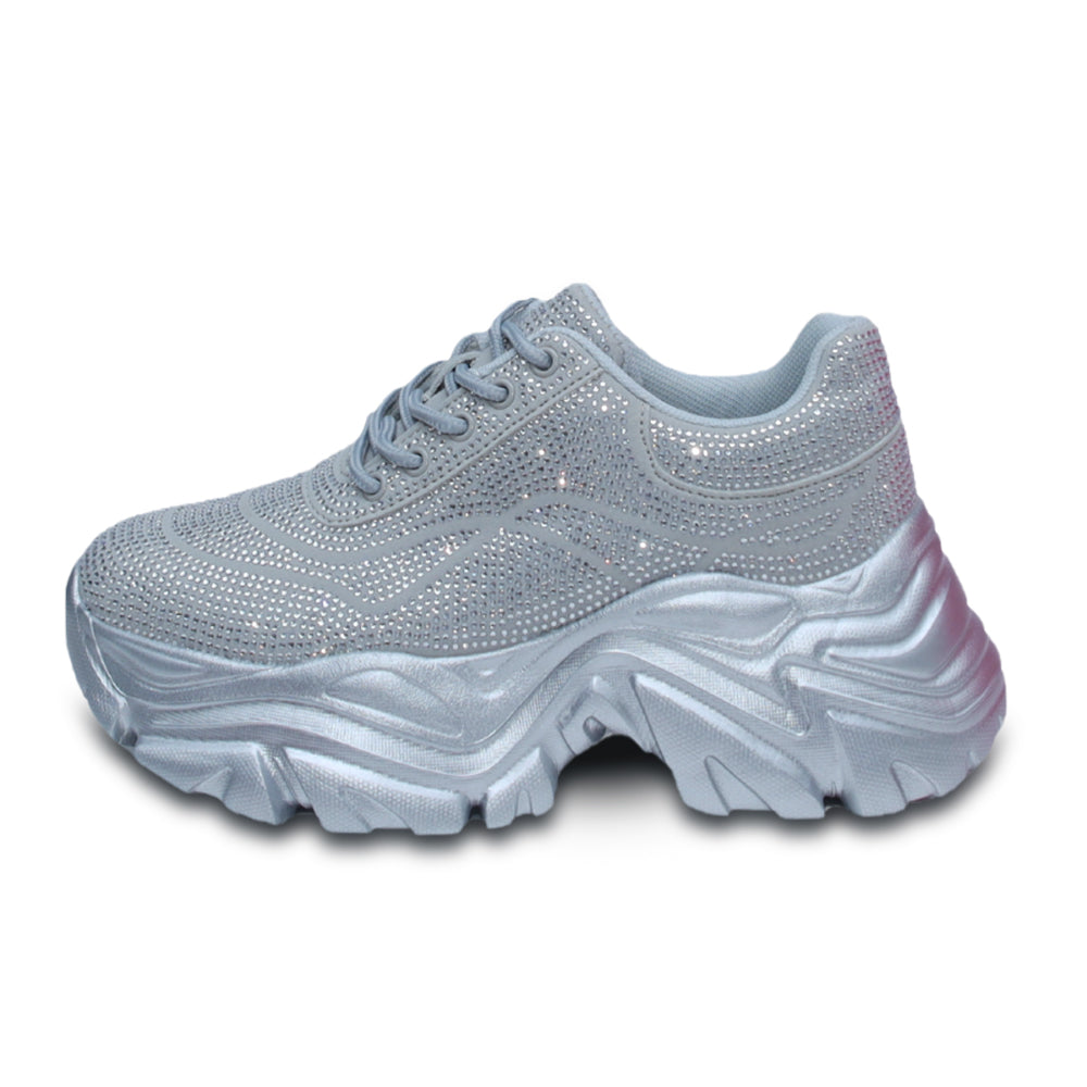 Hamster London Crystal Silver Sneakers