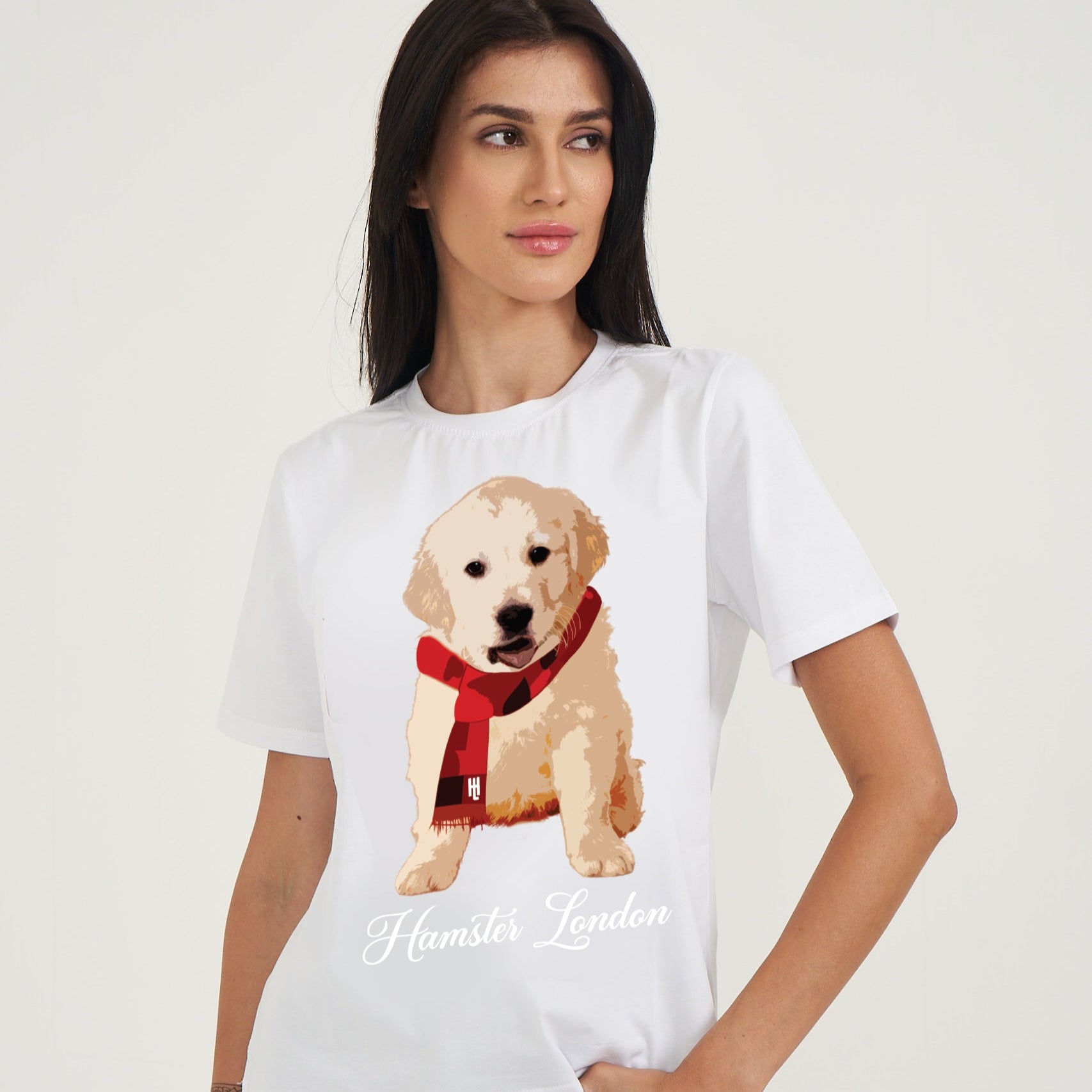 Hamster London Pup H Labrador T-shirt White
