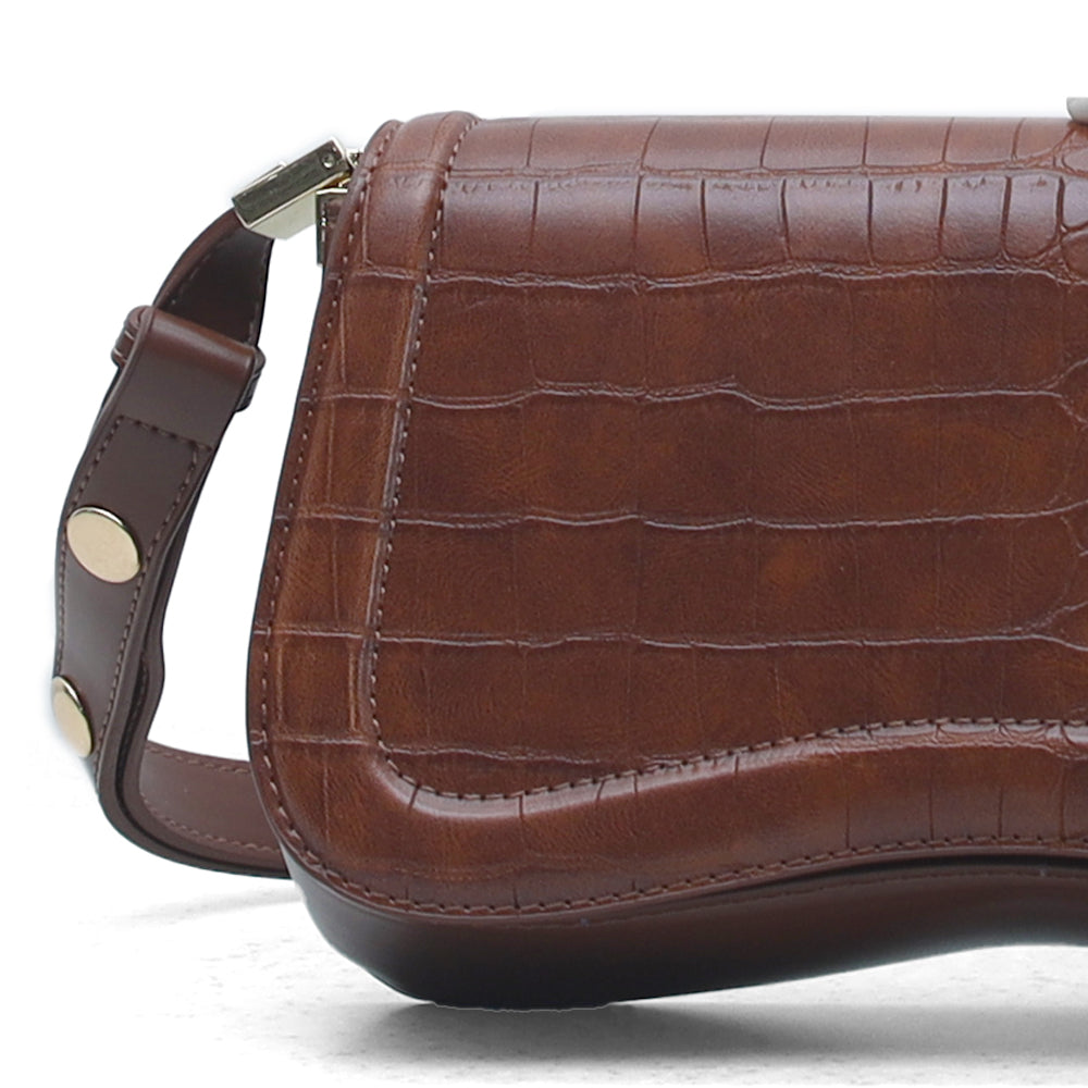 Hamster London Roma Shoulder Bag Brown