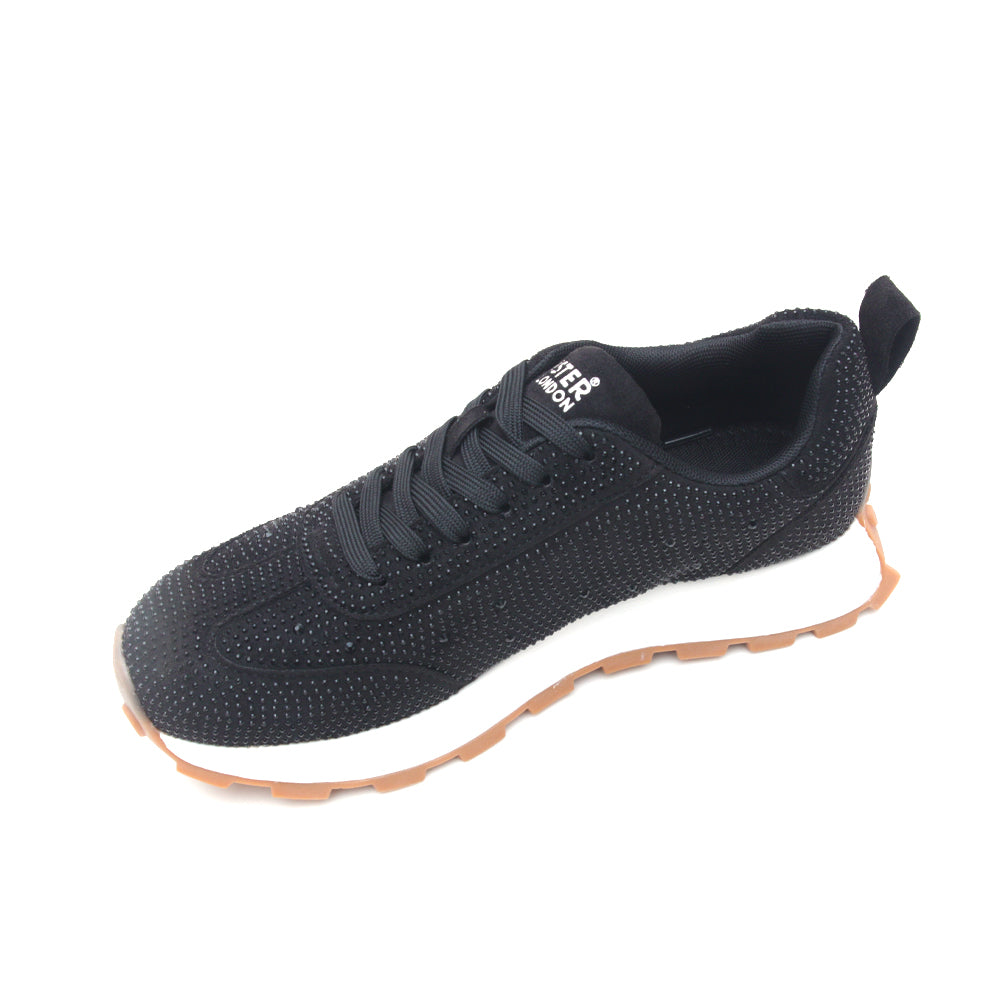 Hamster London Love Stone Black Sneakers