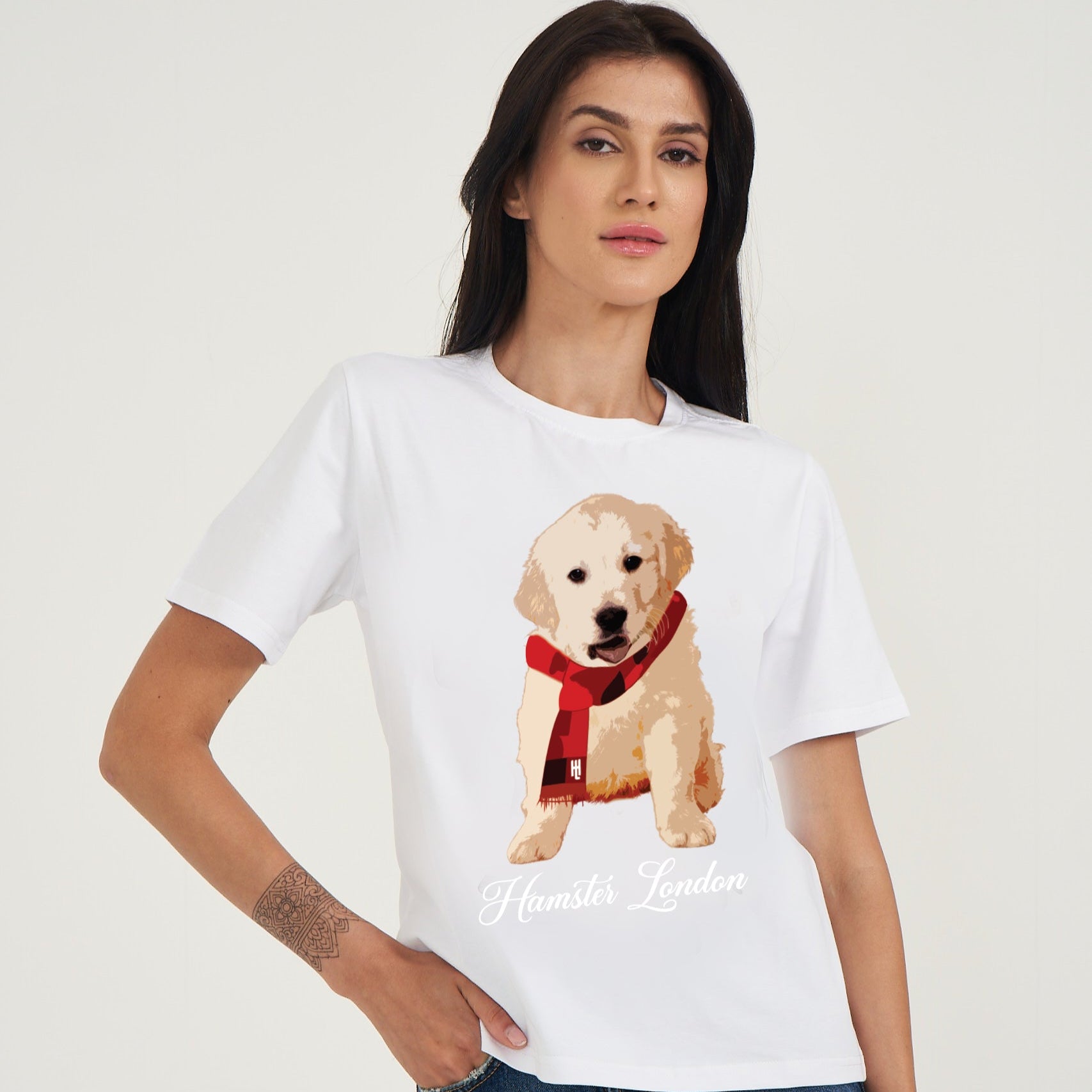 Hamster London Pup H Labrador T-shirt White