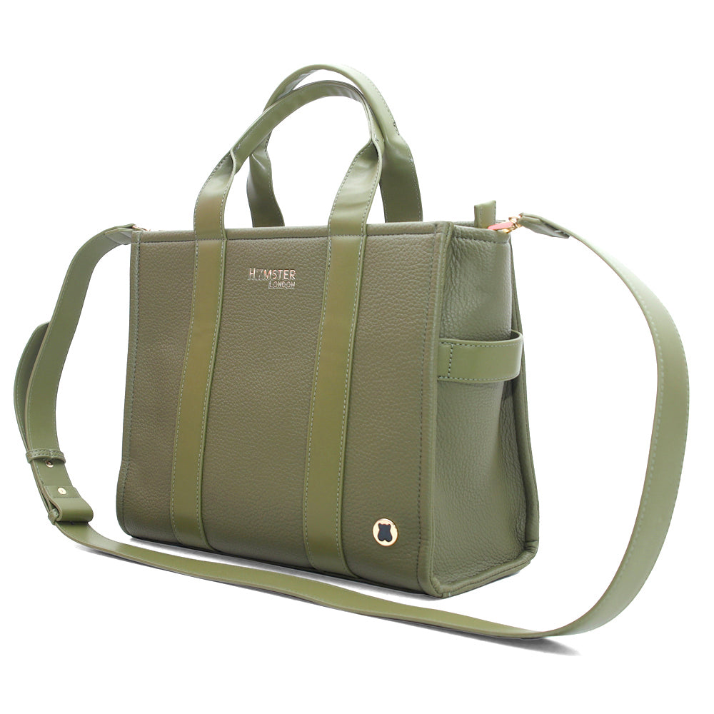Hamster London Roma Tote Bag Olive