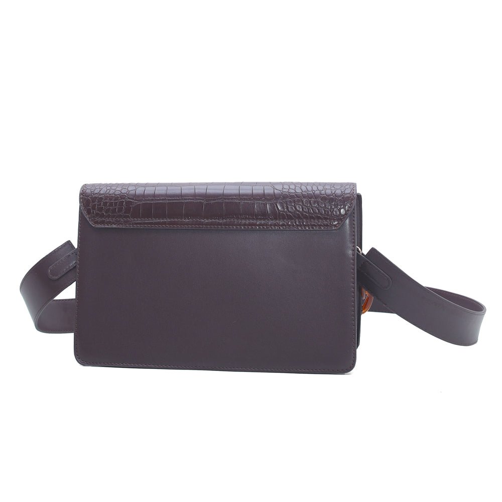 Hamster London Roma Flap Bag Brown
