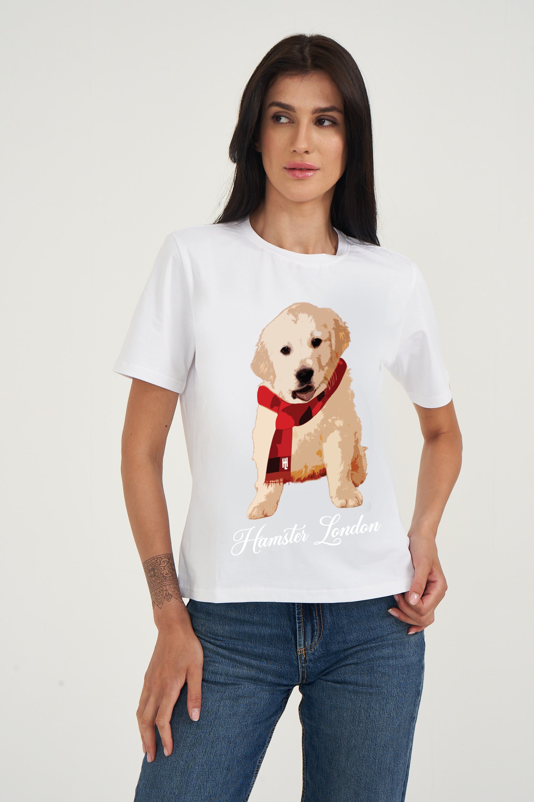 Hamster London Pup H Labrador T-shirt White