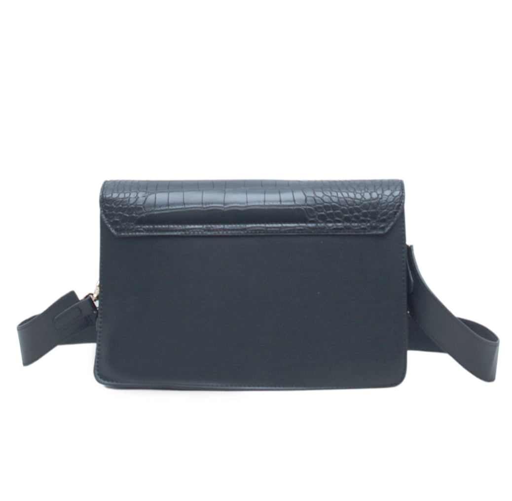 Hamster London Roma Flap Bag Black