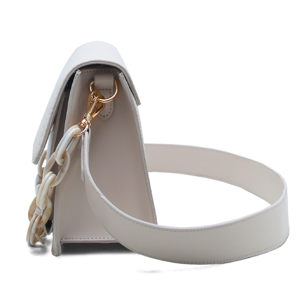 Hamster London Roma Flap Bag Beige