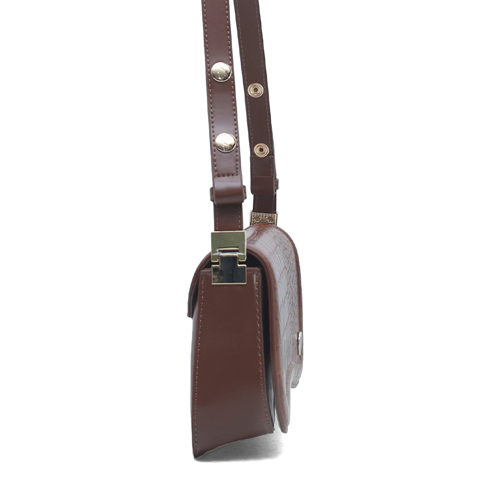 Hamster London Roma Shoulder Bag Brown