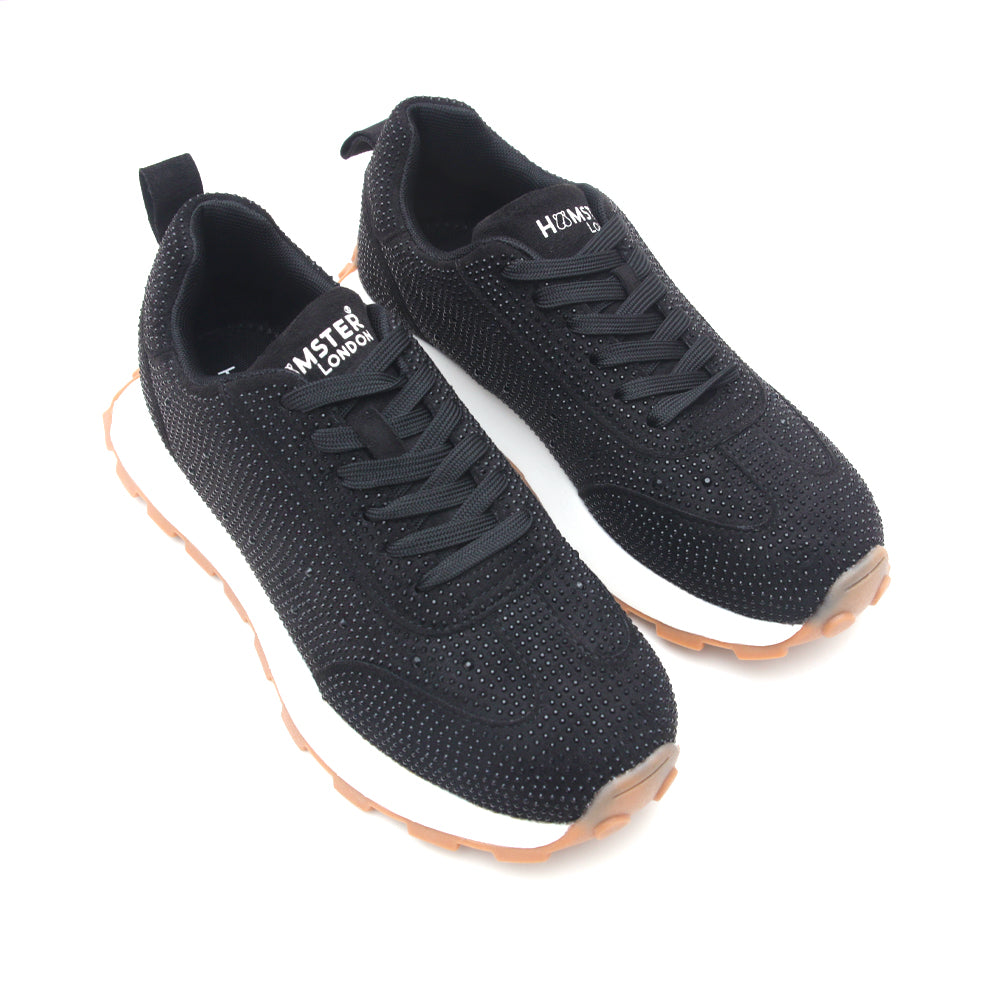Hamster London Love Stone Black Sneakers
