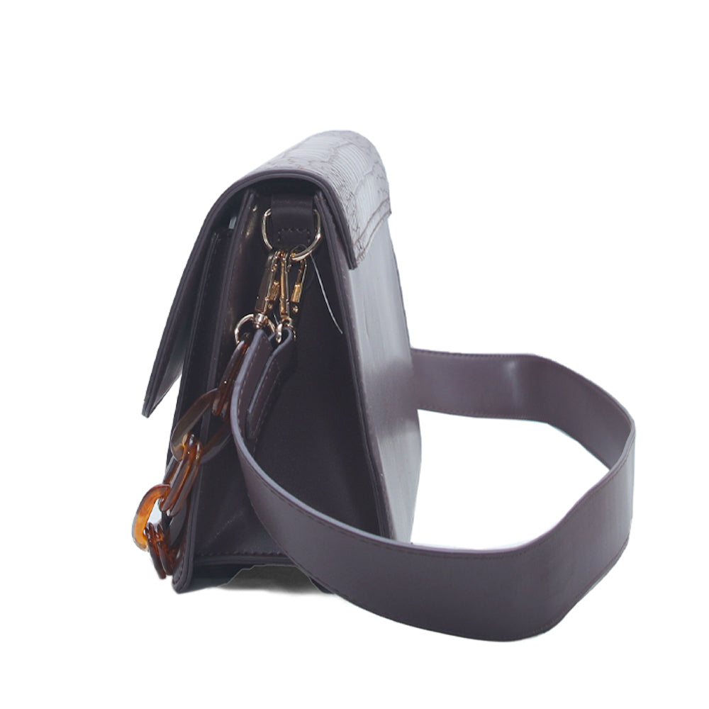 Hamster London Roma Flap Bag Brown