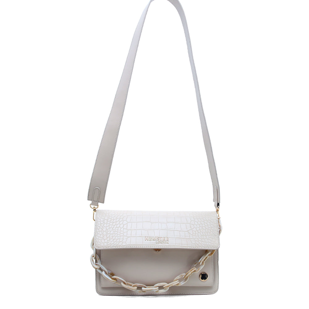 Hamster London Roma Flap Bag Beige