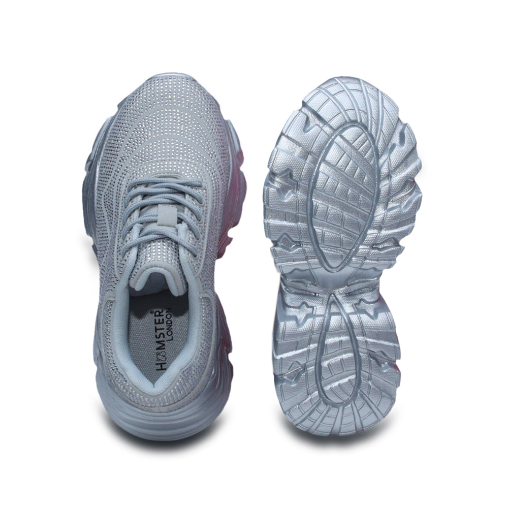 Hamster London Crystal Silver Sneakers