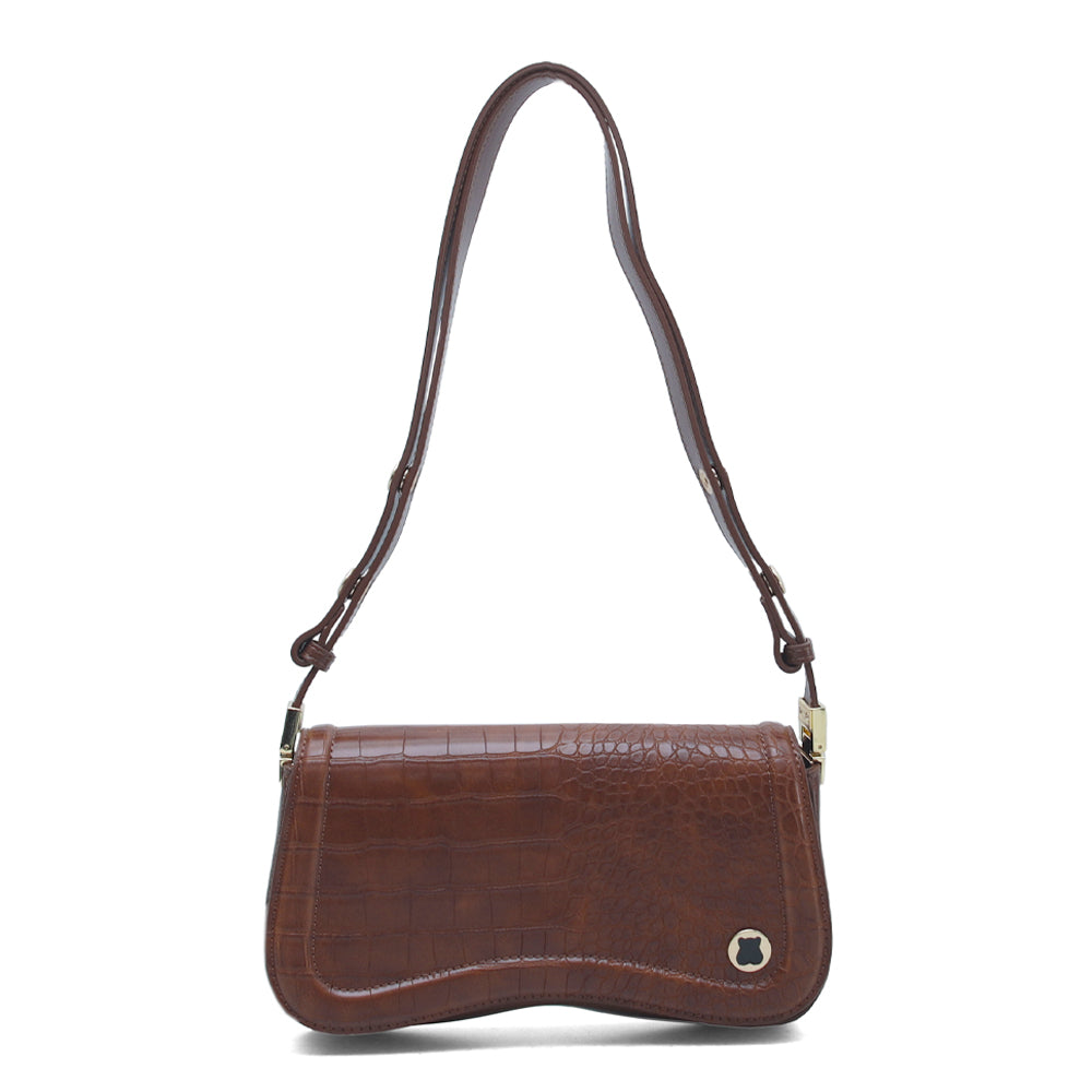 Hamster London Roma Shoulder Bag Brown