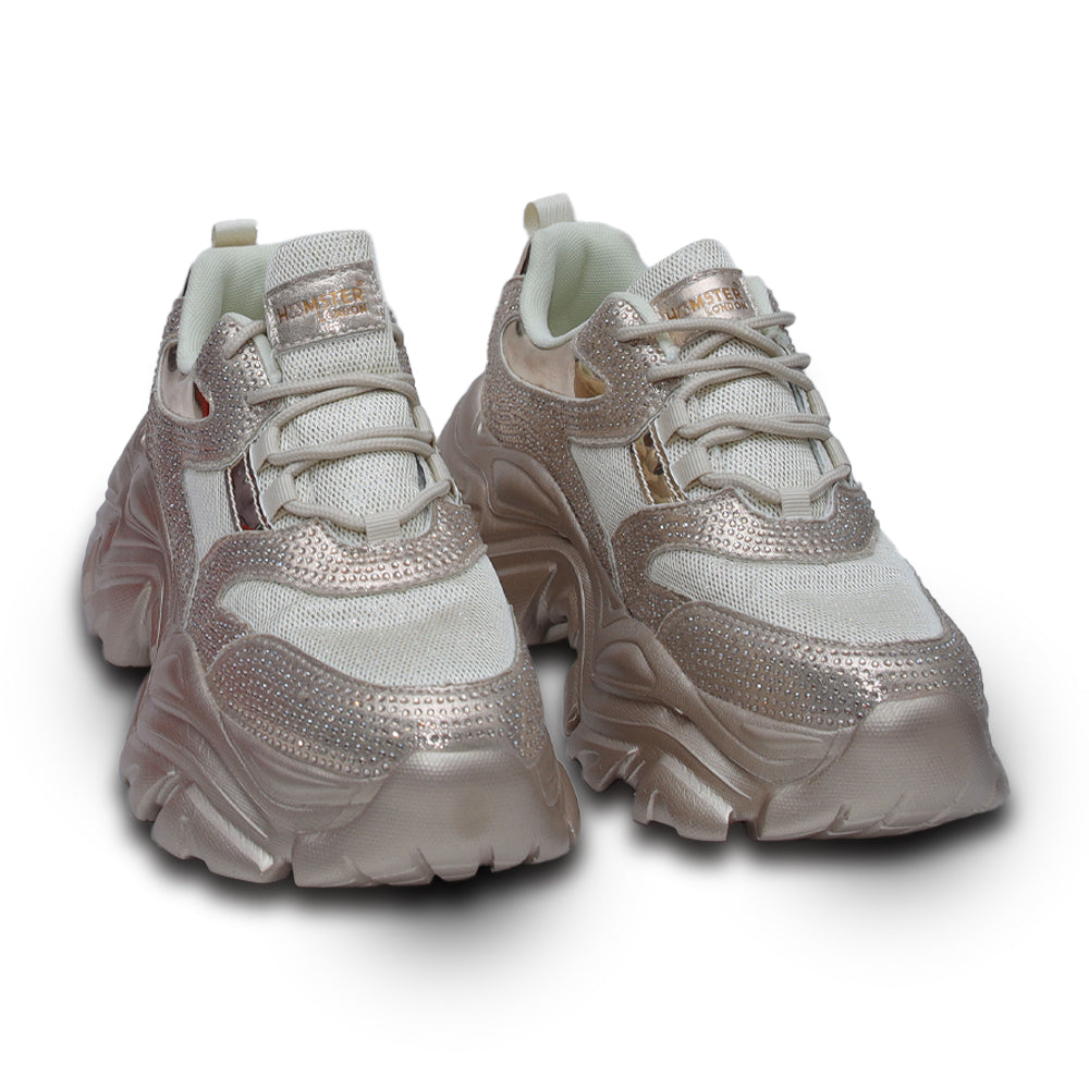 Hamster London Booster Gold Sneakers