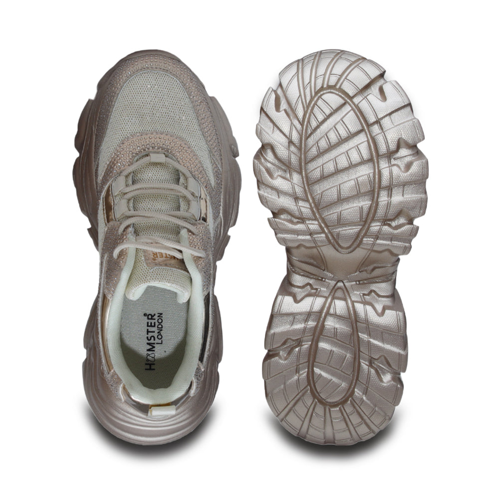 Hamster London Booster Gold Sneakers