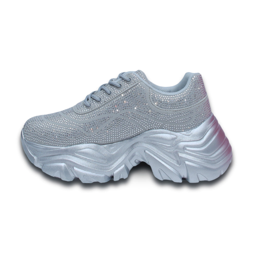 Hamster London Crystal Silver Sneakers