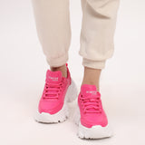 Hamster London Mousehole Hot Pink Party Sneakers