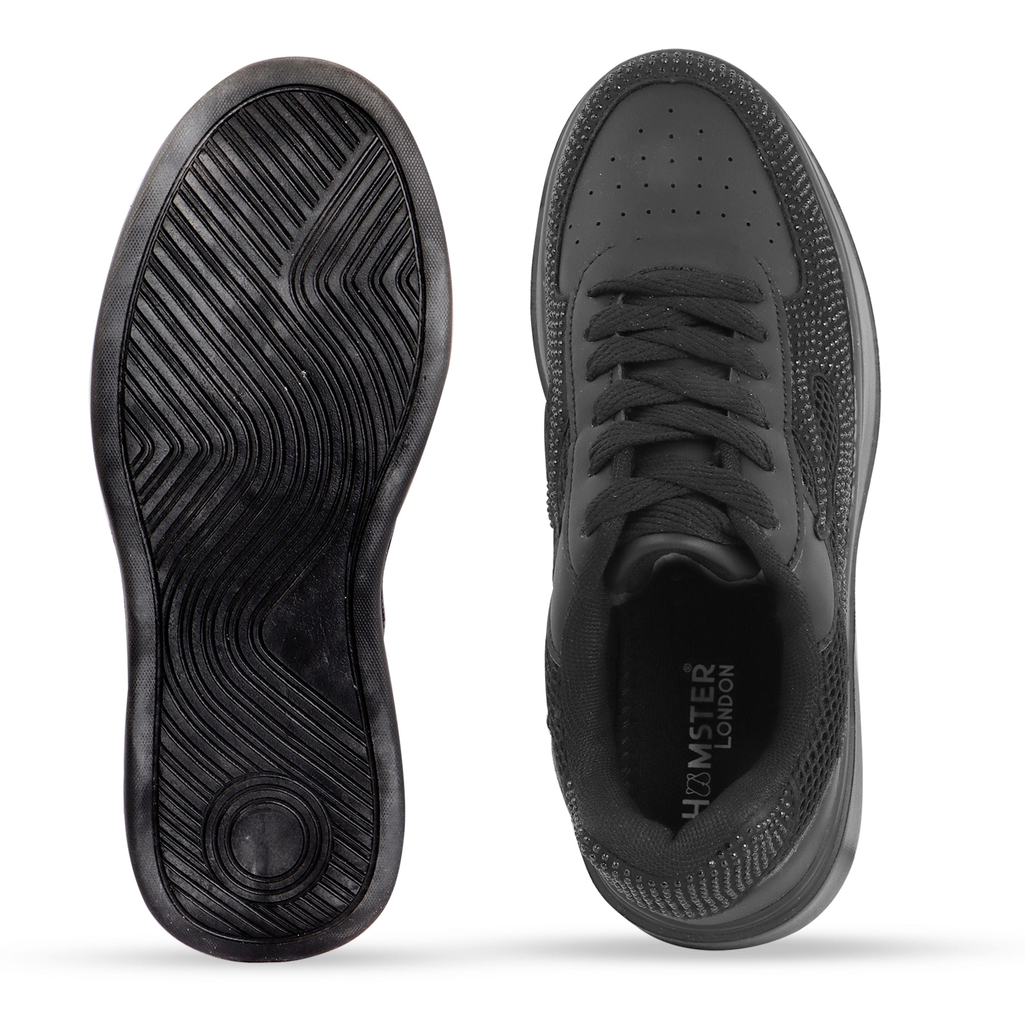Hamster London Marcella Fire Black Party Sneakers