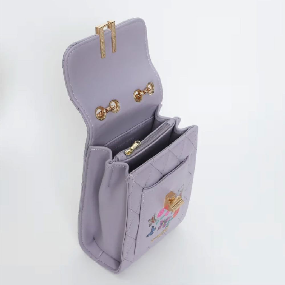 Hamster London Millionaire Oxford Phone Crossbody Bag Purple