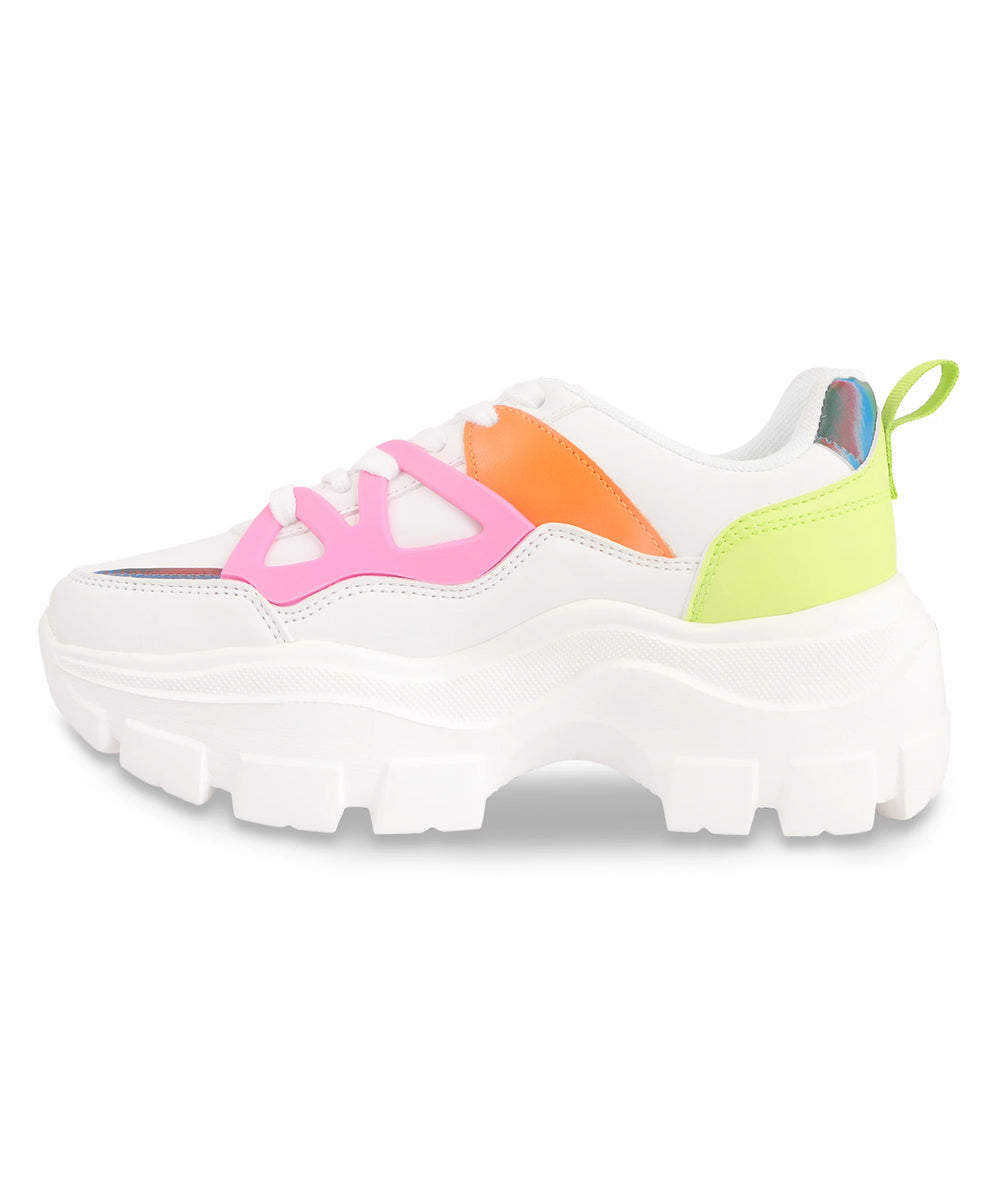 Hamster London Marcella Retro White Party Sneakers
