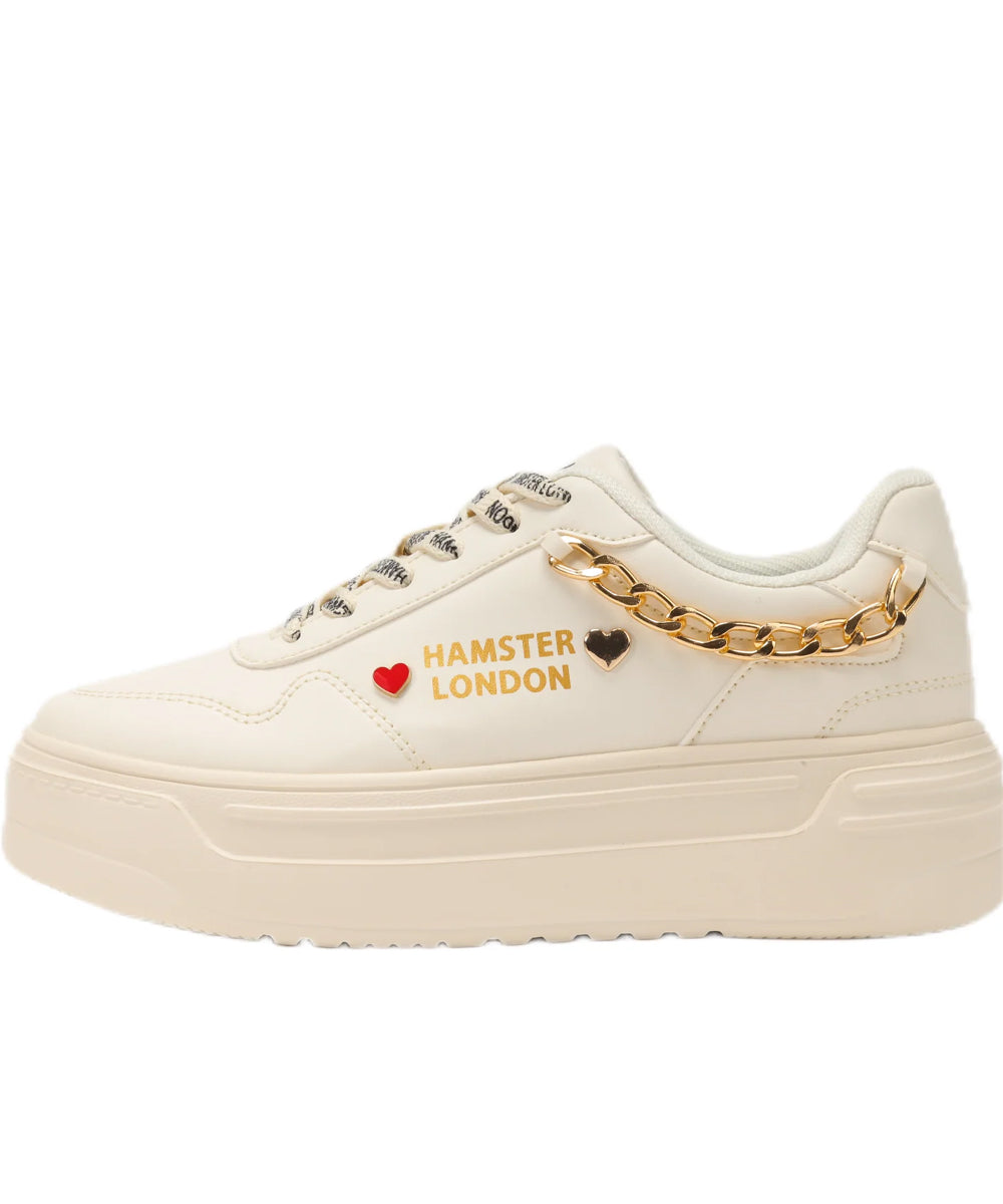 Hamster London Marcella Classic White Party Sneakers