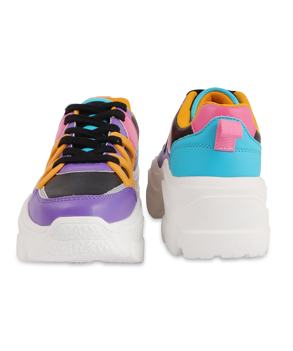 Hamster London Marcella Party Retro Purple Sneakers
