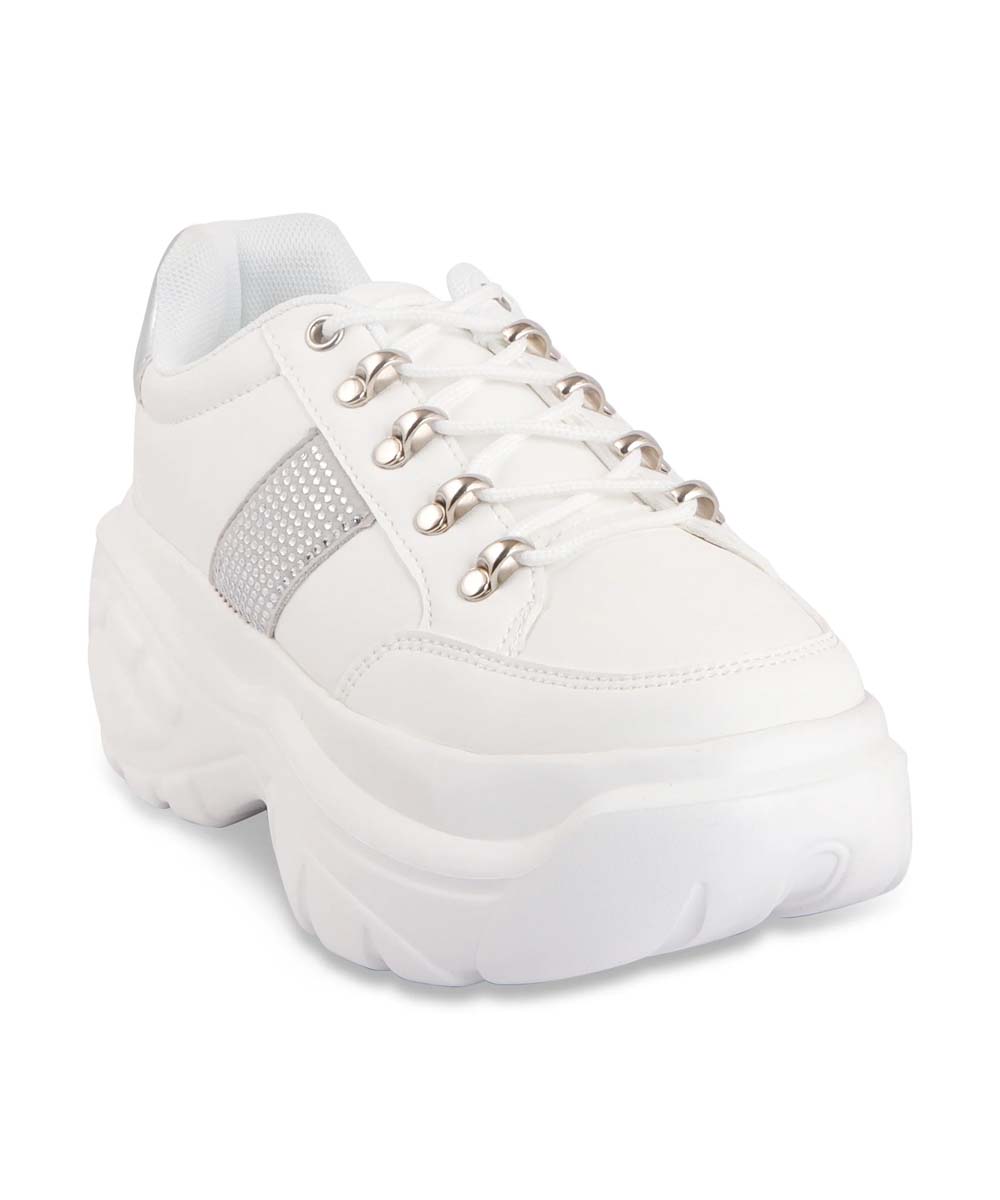 Hamster London Heli Silver Stripe Party Sneakers