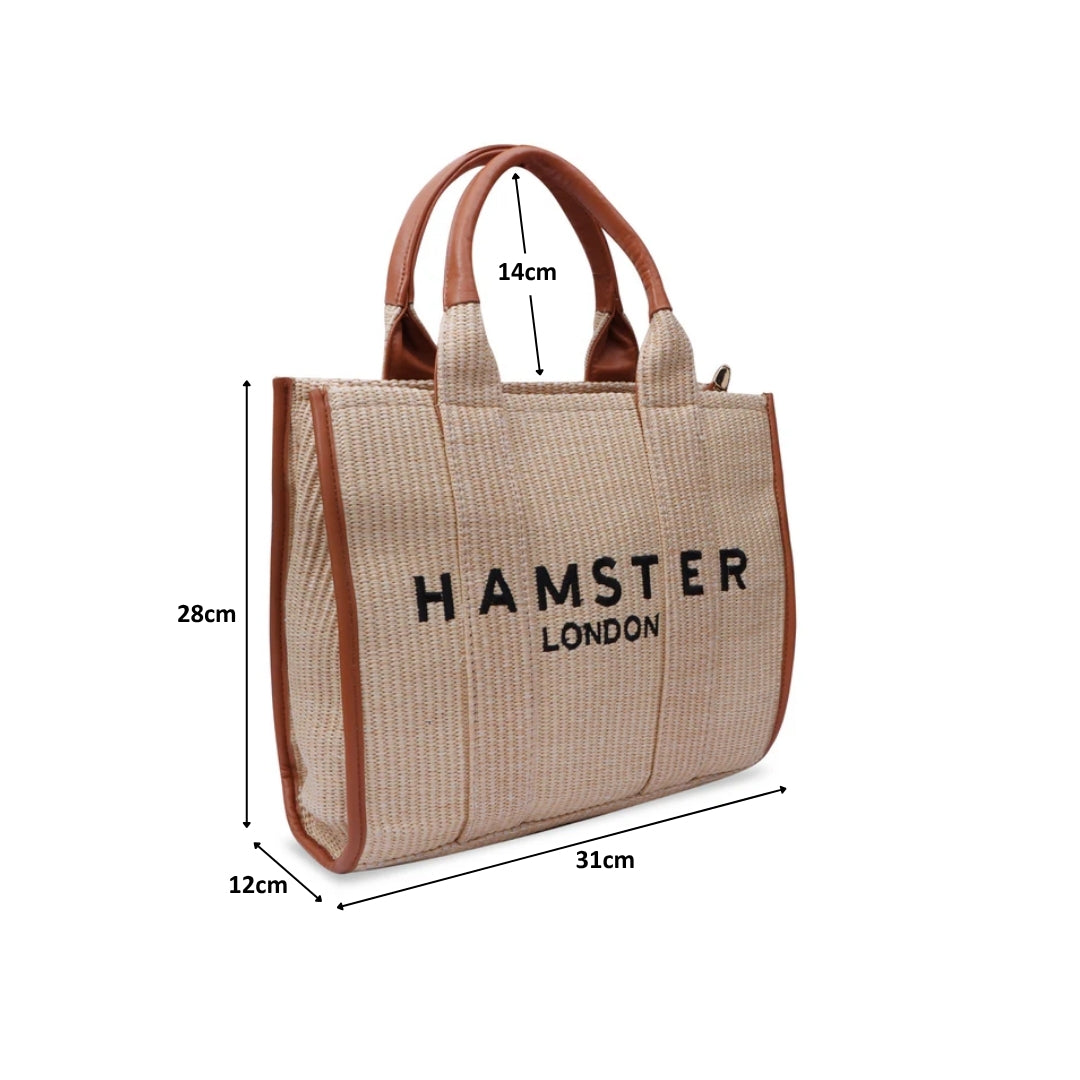 Hamster London Beverley Coastline Tote Bag Brown