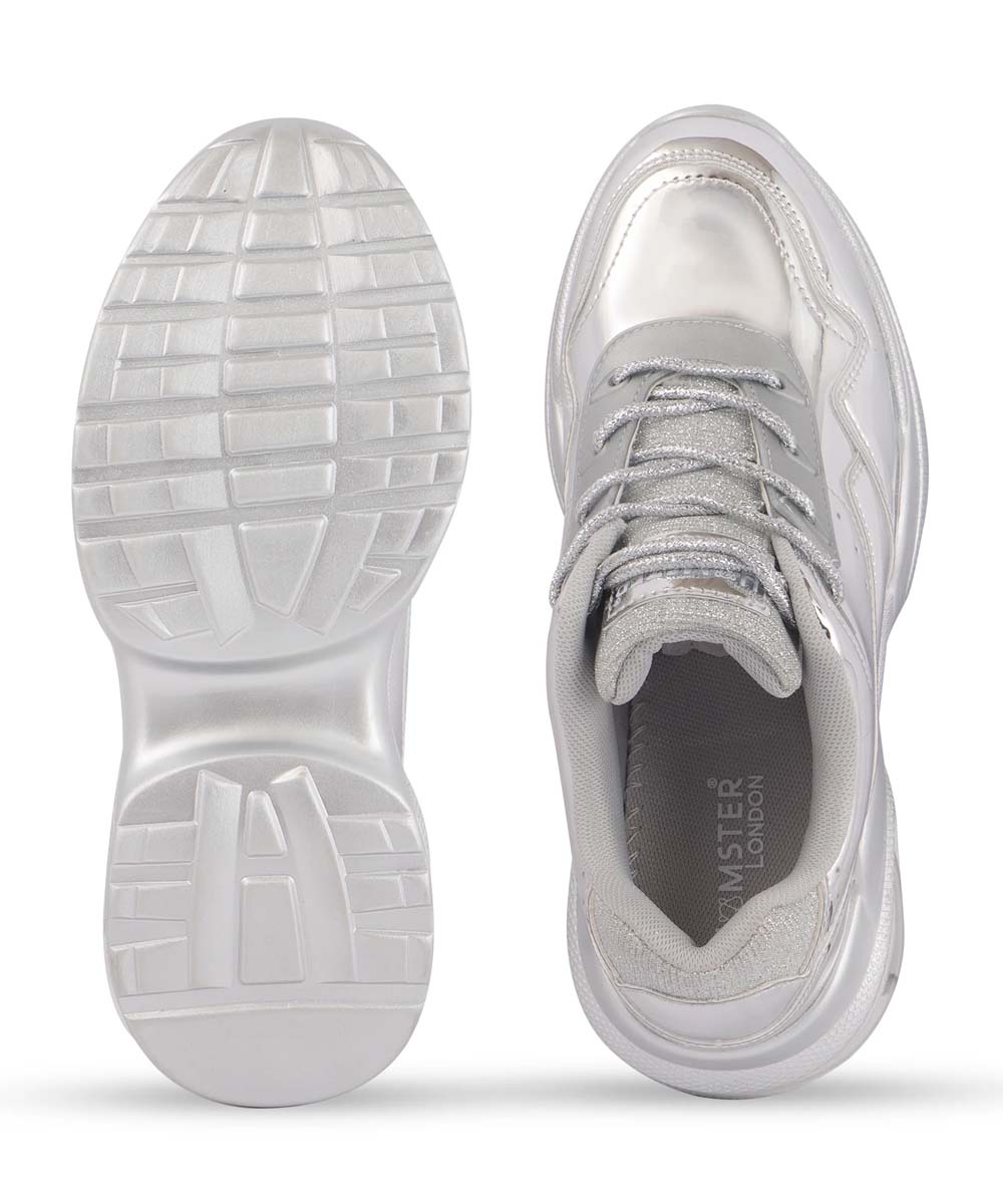 Hamster London Heli Silver Party Sneakers