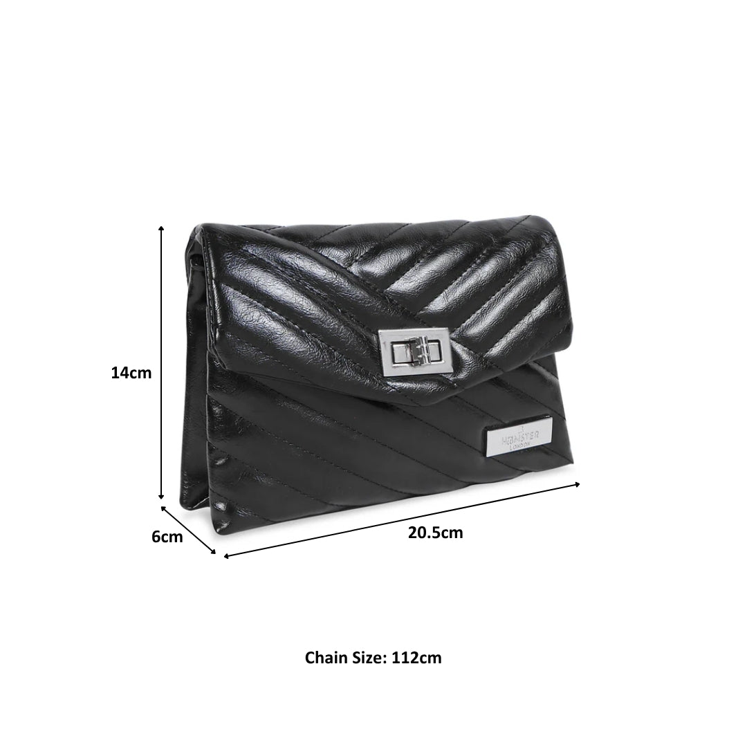 Hamster London Beverley Bea Crossbody Bag Black