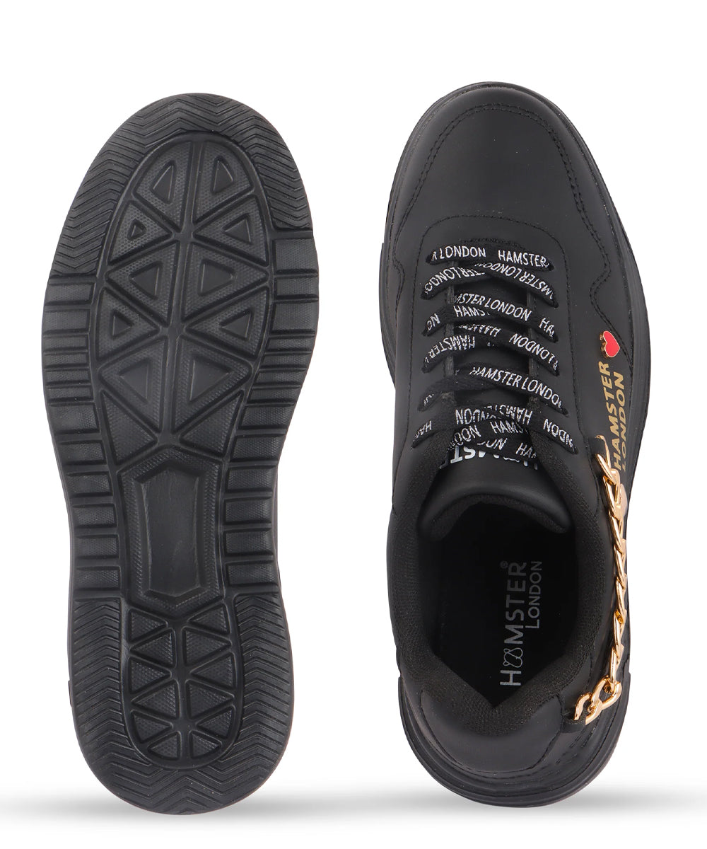 Hamster London Marcella Classic Black Party Sneakers