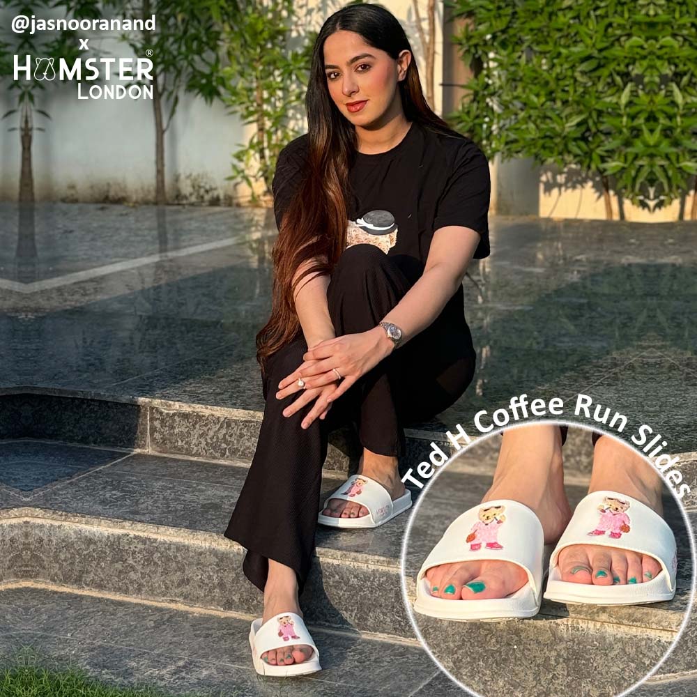 Hamster London Ted H Coffee Run Slides White