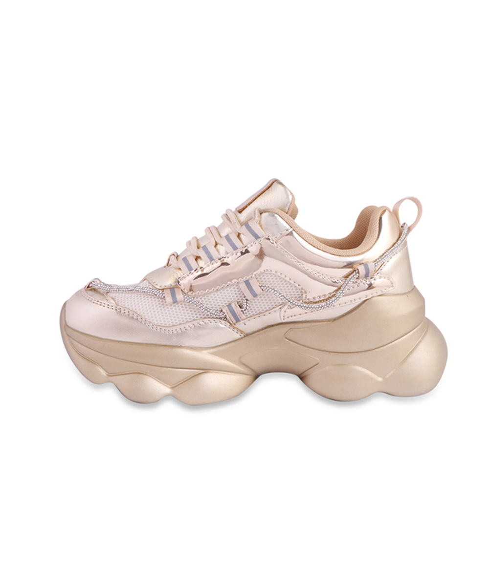 Hamster London Mousehole Gold Party Sneakers