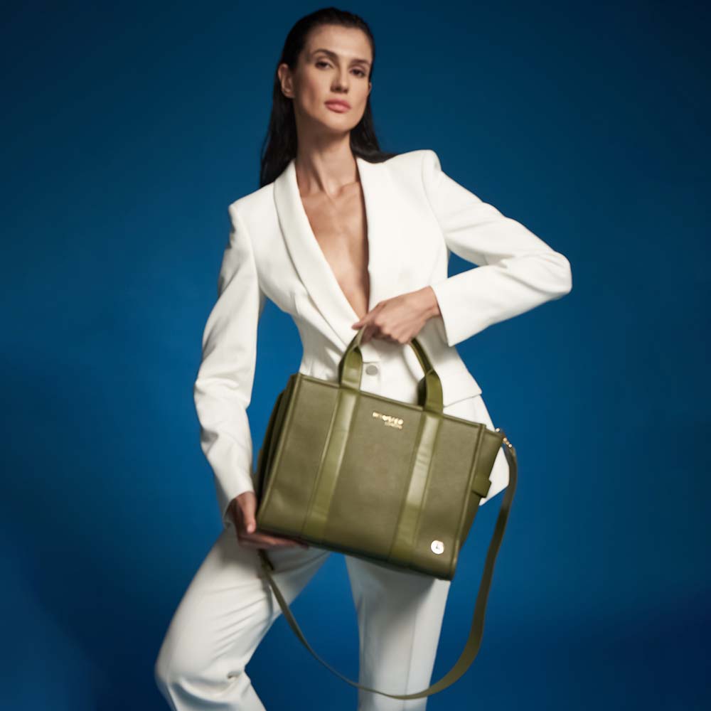 Hamster London Roma Tote Bag Olive