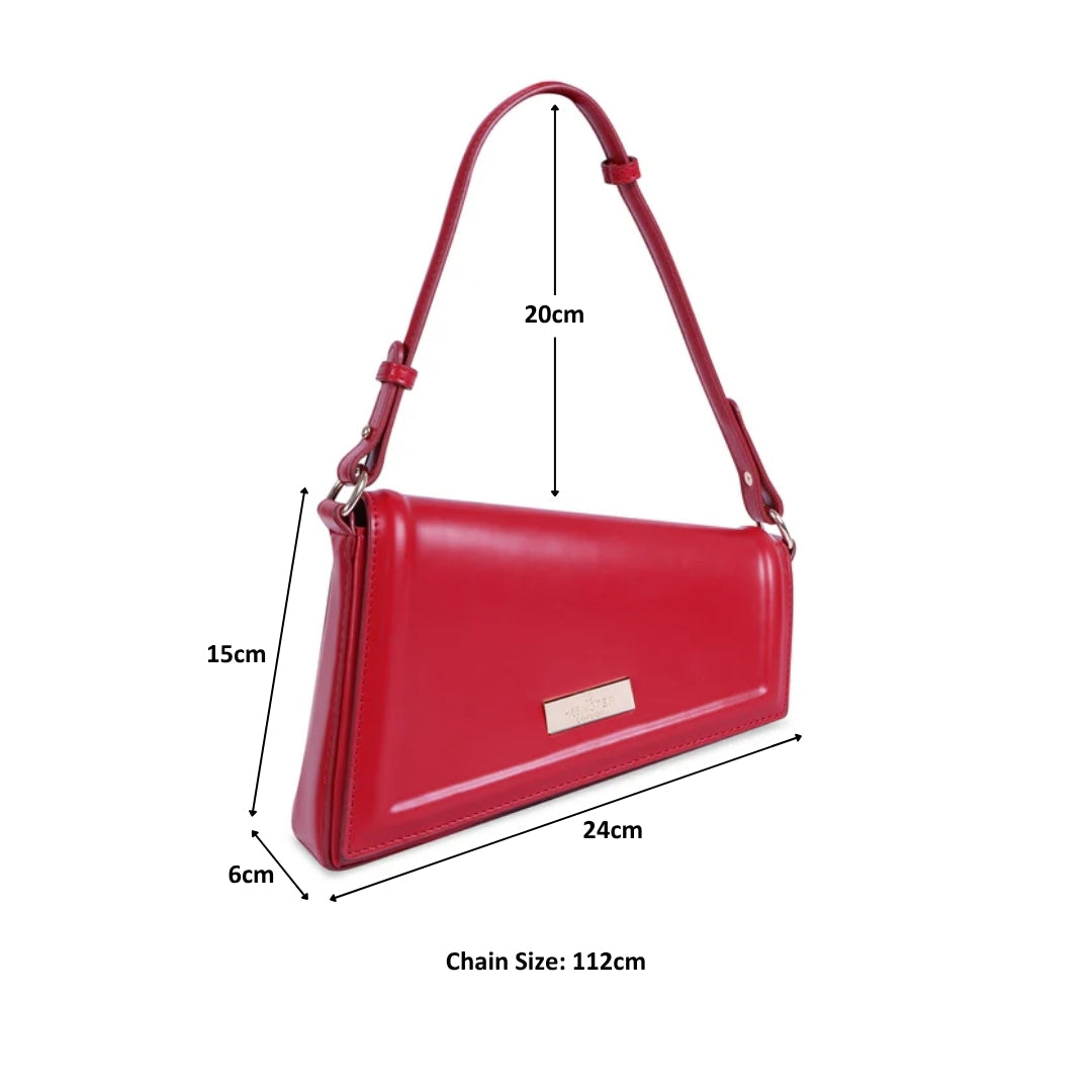 Hamster London Beverley Freefall Shoulder Bag Red