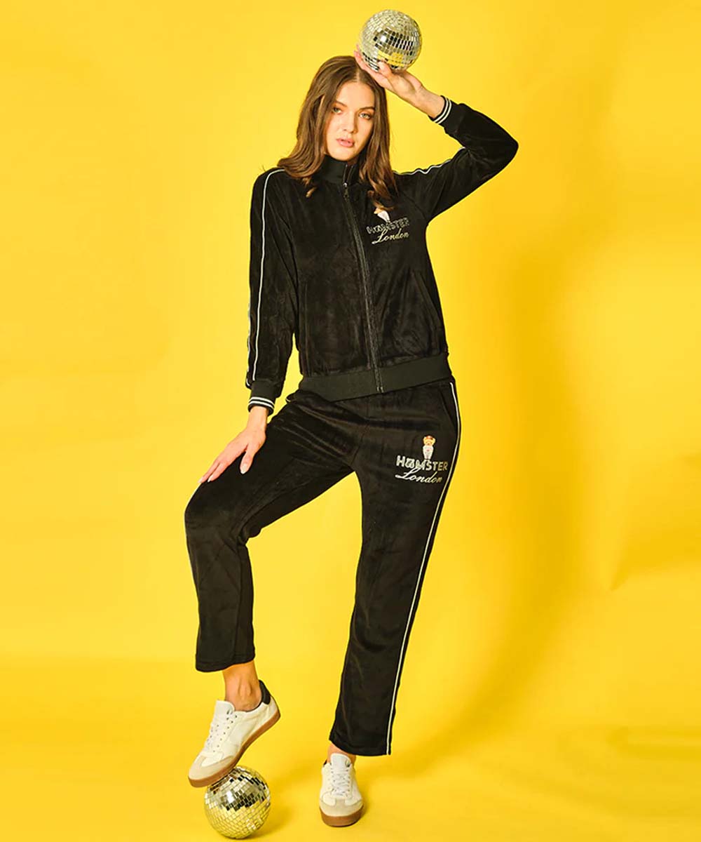 Hamster London Ted H Velvet Zipper Coord Set