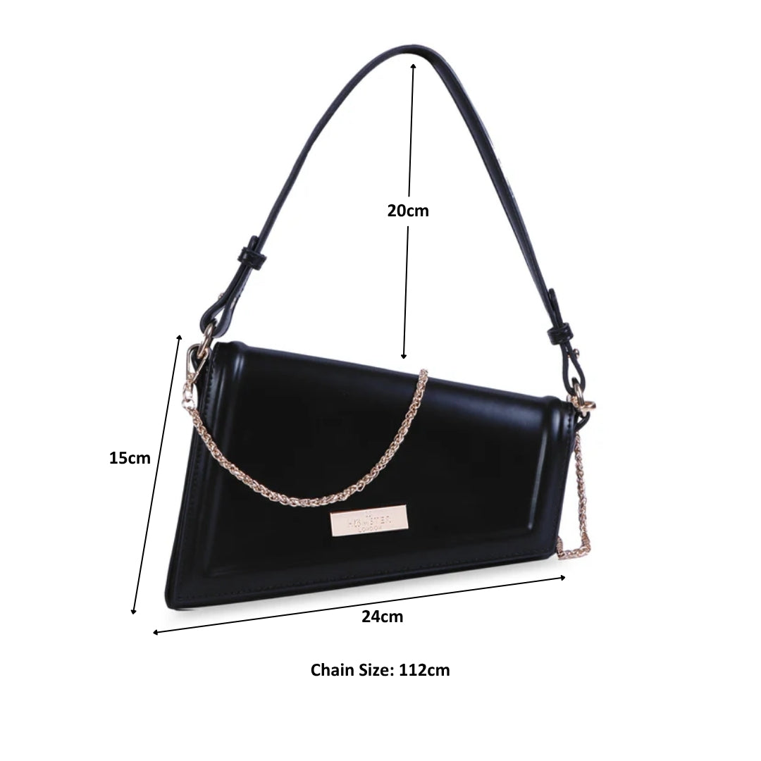 Hamster London Beverley Freefall Shoulder Bag Black