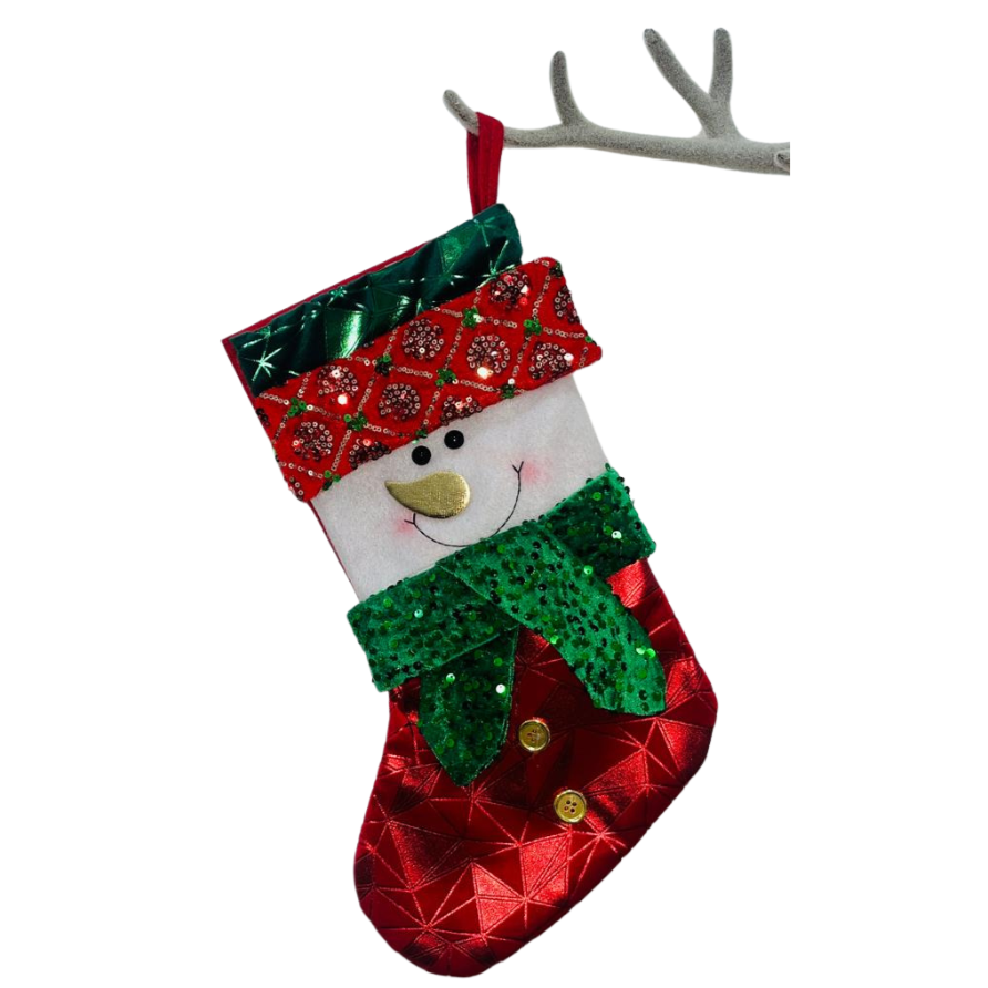 Hamster London Holy Stocking Gingerbread Red & Green