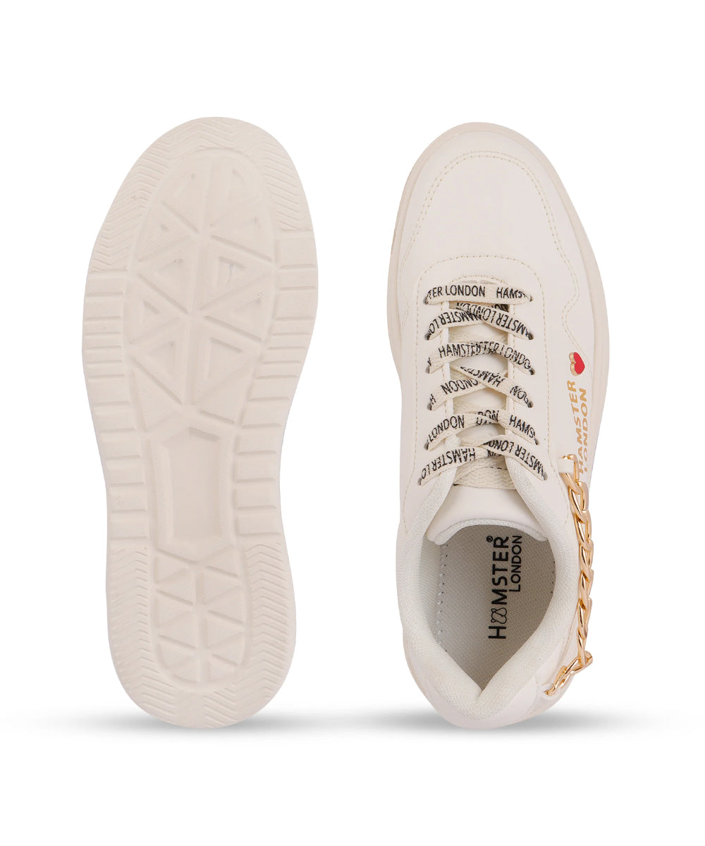 Hamster London Marcella Classic White Party Sneakers