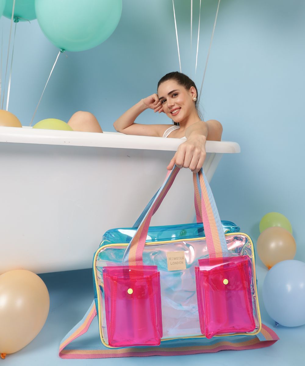 Hamster London Jelly Duffle Pink