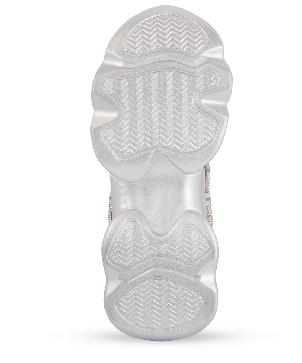 Hamster London Marcella Party Silver Sneakers