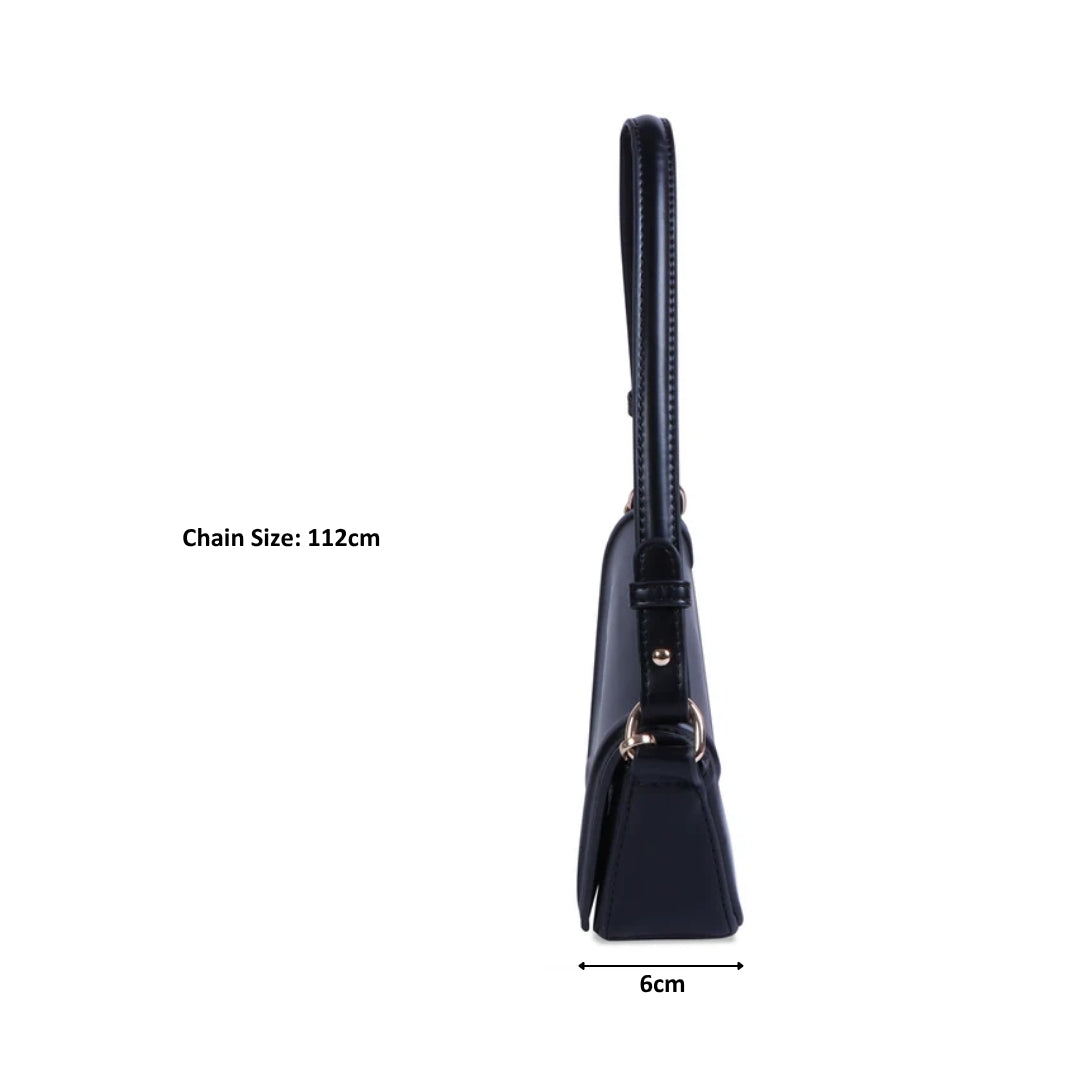 Hamster London Beverley Freefall Shoulder Bag Black