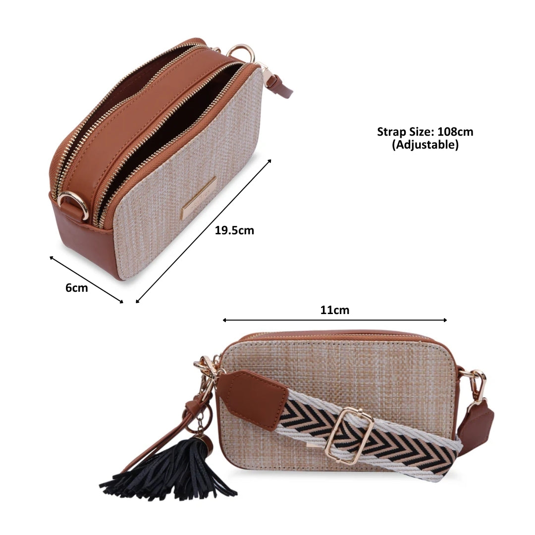 Hamster London Beverley Staycation Crossbody Brown