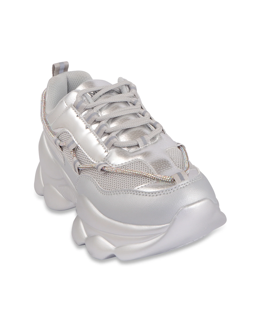 Hamster London Marcella Party Silver Sneakers