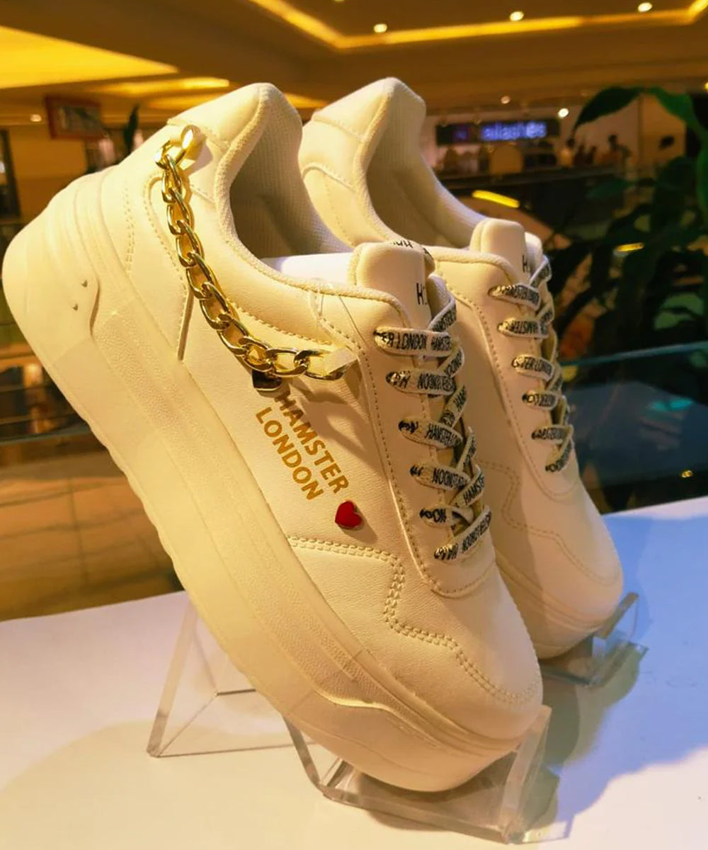 Hamster London Marcella Classic White Party Sneakers