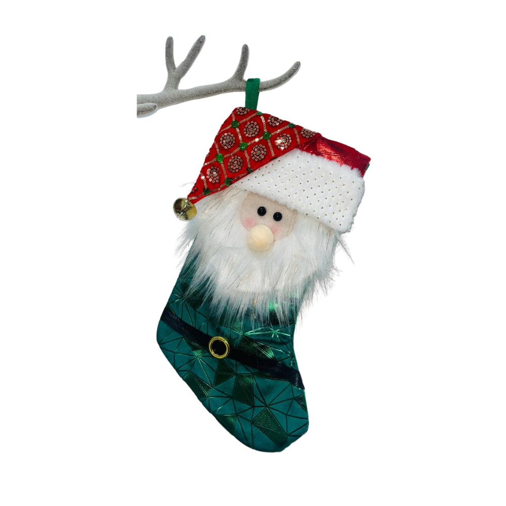 Hamster London Holy Stocking Santa Green